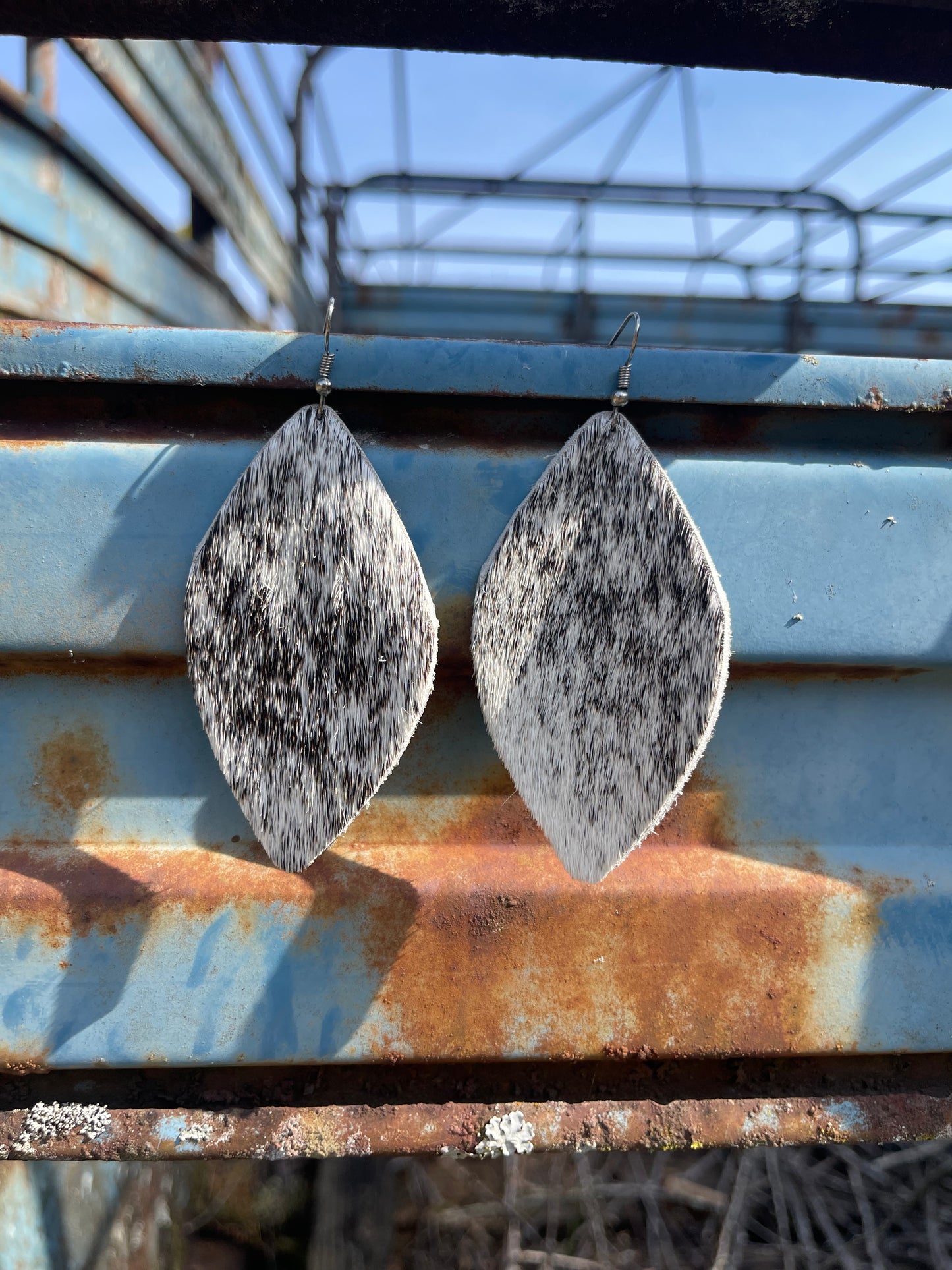 Handmade Cowhide Earrings