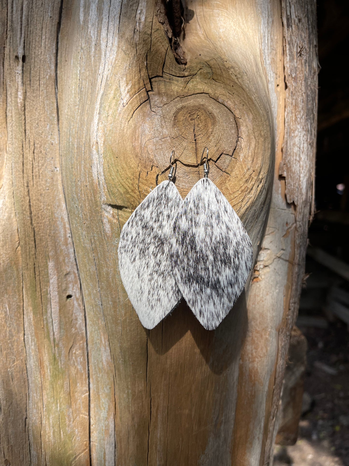 Handmade Cowhide Earrings